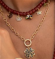 Charm Rue des Mille Woman in Metal Alloy CB-LCN 129 - CB-LCN 129